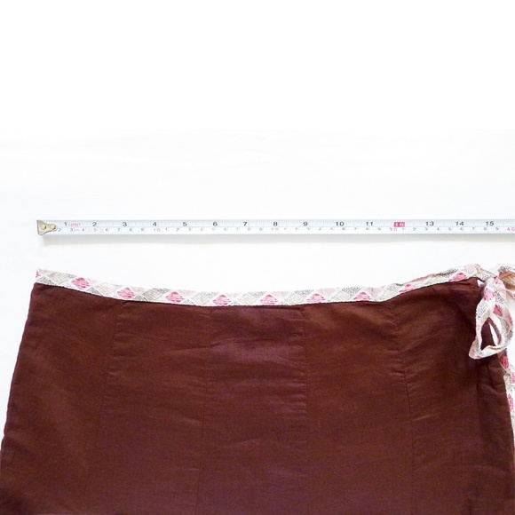 NEW WITH TAG AMERICAN EAGLE Tie Waist Scallop Hem A-Line Skirt 2 (30" x 25") - Picture 2 of 7